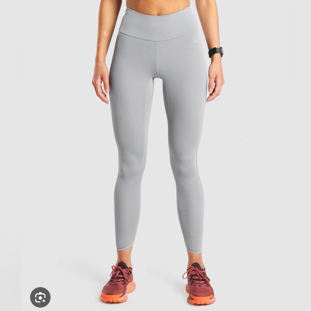 Gymshark Light Gray High-Waist Performance Leggings